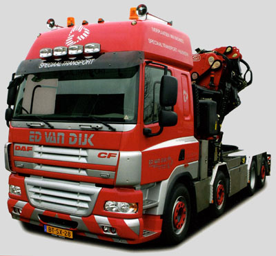 DAF FAX CF85.410 met F 1300XP FASSI kraan